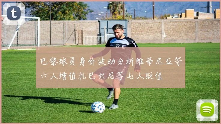 巴黎球员身价波动分析维蒂尼亚等六人增值扎巴尔尼等七人贬值